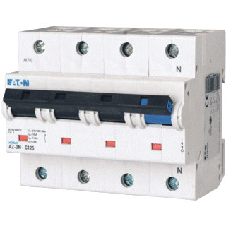 Eaton Az installatieautomaat D karakteristiek 63a 4P 3 beveiligd incl nul 6te