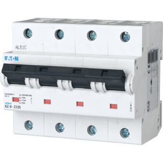 Eaton Az installatieautomaat C karakteristiek 100a 4P 1 beveiligd incl nul 6te