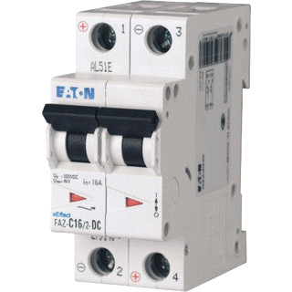 Eaton Faz installatieautomaat C karakteristiek 25a 2P 2 beveiligd 2te