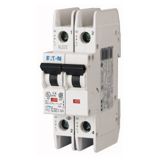 Eaton Faz installatieautomaat C karakteristiek 30a 2P 2 beveiligd 2te