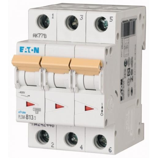 Eaton Xpole installatieautomaat B karakteristiek 13a 3P 3 beveiligd 3te
