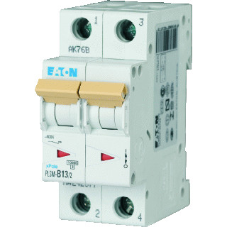 Eaton Xpole installatieautomaat C karakteristiek 13a 2P 2 beveiligd 2te