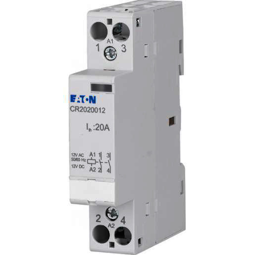 Eaton Installatierelais 12V ac/DC 20a 1no+1nc 1te