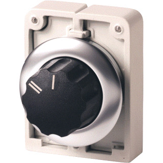 Eaton Keuzeschakelaar 30MM vlak 2 standen knop vast