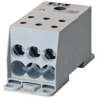 Eaton Klemmenblok 1-polig 400a 6 uitgaande klemmen alu