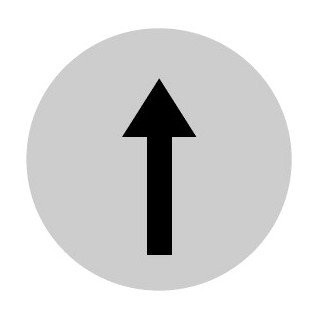 Eaton Lenzen hoog wit symbool pijl