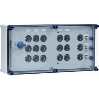 Eaton Licht-en krachtgr.kast 63a 4P 3xdii-5xdii+rails