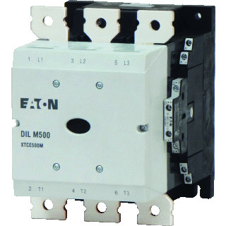 Eaton Dilm magneetschakelaar DC 250KW 500a ac3 railaansluiting 3cont