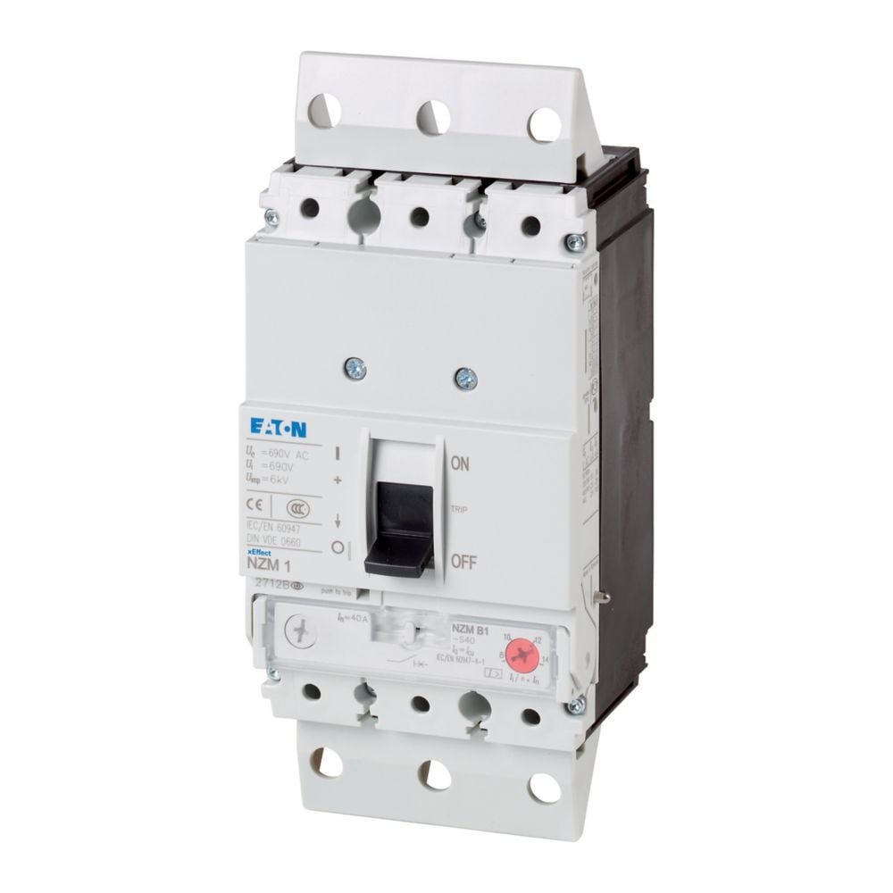 Eaton NZM1 25ka 3P 40a voor insteeksokkel iec