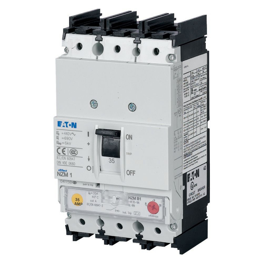 Eaton MCCB's & Accessoires NZM1, 50ka, 3P, 45a, ul/iec