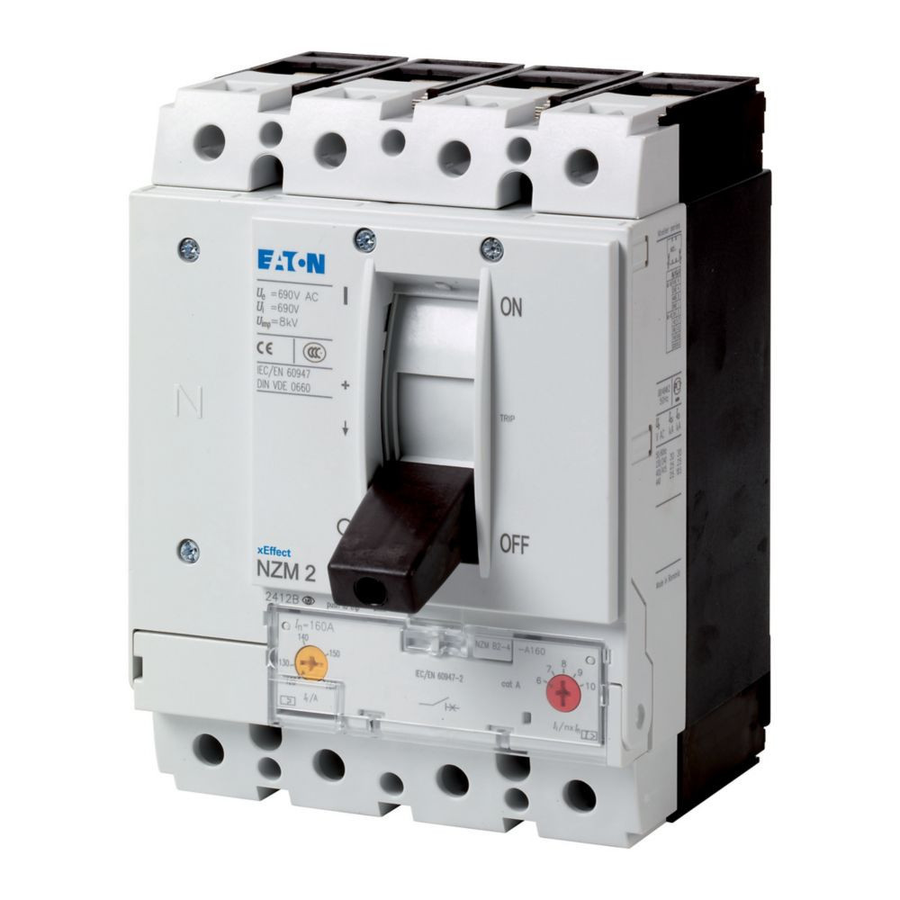 Eaton MCCB's & Accessoires NZM2, 150ka, 4P, 225a, busklemmen, ul/iec