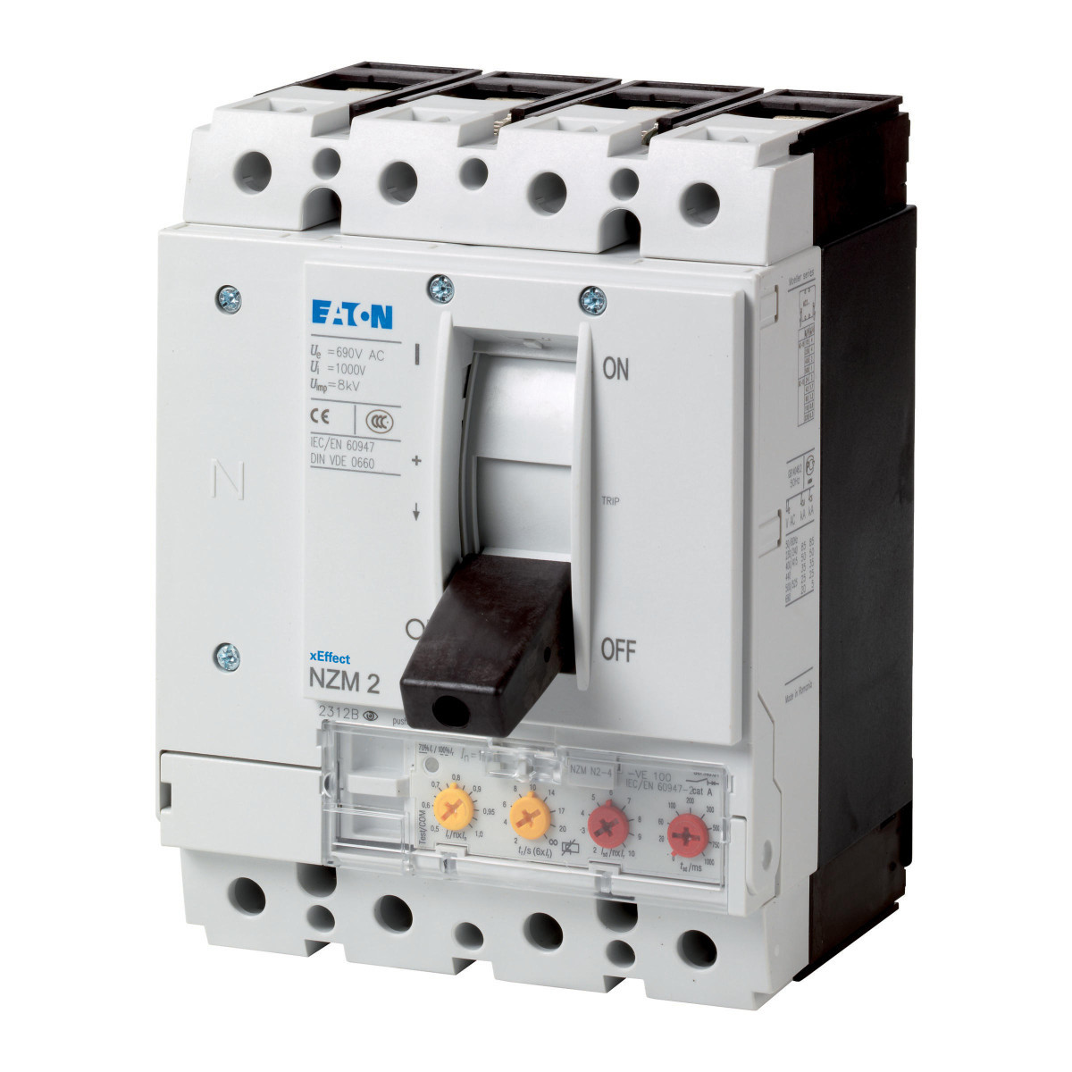 Eaton MCCB's & Accessoires NZM2, 50ka, 4P, 160a, iec