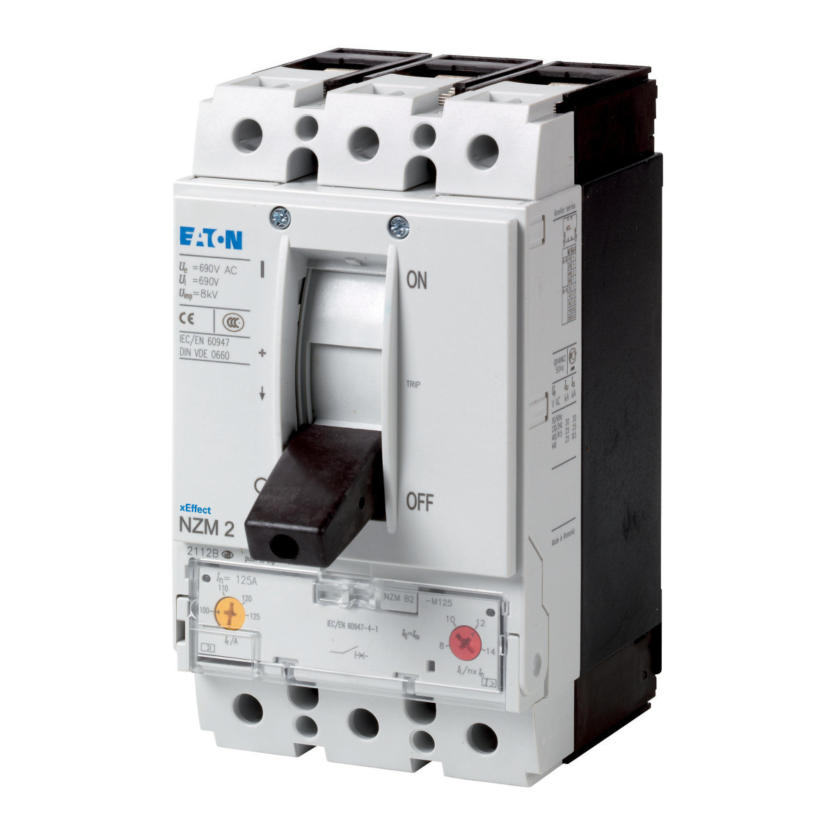 Eaton MCCB's & Accessoires NZM2, 70ka, 3P, 160a, iec