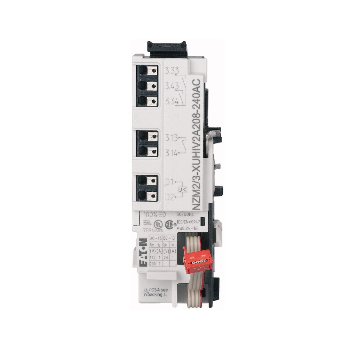 Eaton MCCB's & Accessoires Onderspanningspoel NZM2/3, 2XM, voorijlend, 208-240V ac, 2 config uitg