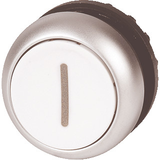 Eaton Drukknop vlak wit I vast