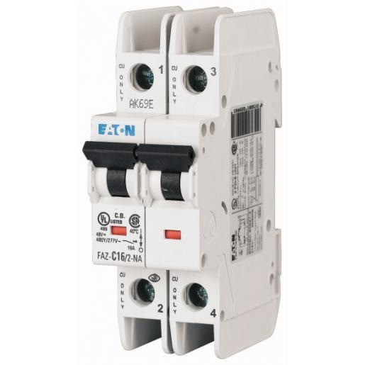 Eaton Faz installatieautomaat D karakteristiek 3a 2P 2 beveiligd 2te