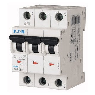 Eaton Faz installatieautomaat Z karakteristiek 1,6a 3P 3 beveiligd 3te
