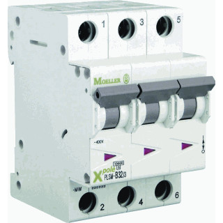 Eaton Xpole installatieautomaat B karakteristiek 40a 3P 3 beveiligd 3te