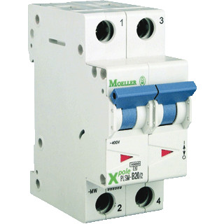 Eaton Xpole installatieautomaat B karakteristiek 10a 2P 2 beveiligd 2te