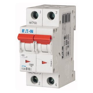 Eaton Xpole installatieautomaat D karakteristiek 10a 2P 2 beveiligd 2te