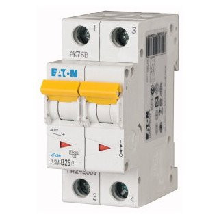 Eaton Xpole installatieautomaat D karakteristiek 25a 2P 2 beveiligd 2te
