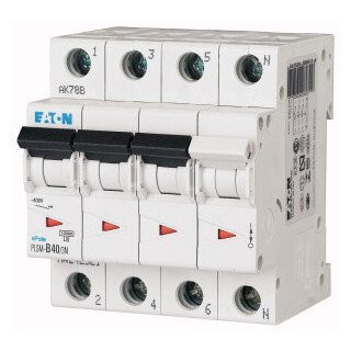Eaton Xpole installatieautomaat D karakteristiek 40a 4P 3 beveiligd incl nul 4te