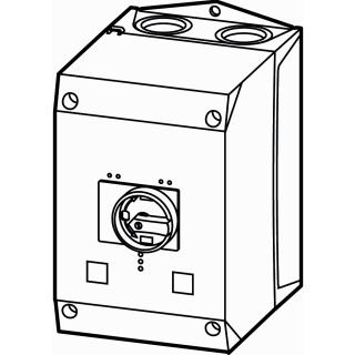 Eaton Kunststof kast ip65 leeg voor PKZM4 knop zwart