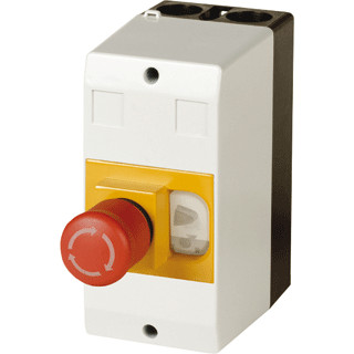 Eaton Kunststof kast ip65 voor PKZM01 met nood-uit met sleutel