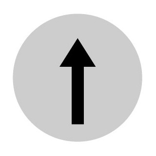 Eaton Lenzen vlak wit symbool pijl