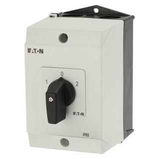 Eaton Omkeerschakelaar 2P ie=25a FS 1-0-2 45° vast 48x48mm inbouw