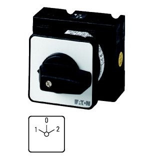 Eaton Omschakelaar 3P ie=25a FS 1-0-2 45° vast 48x48mm inbouw