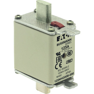 Eaton Bussmann low voltage smeltpatroon (mes) NH00 combikenmelder 125a