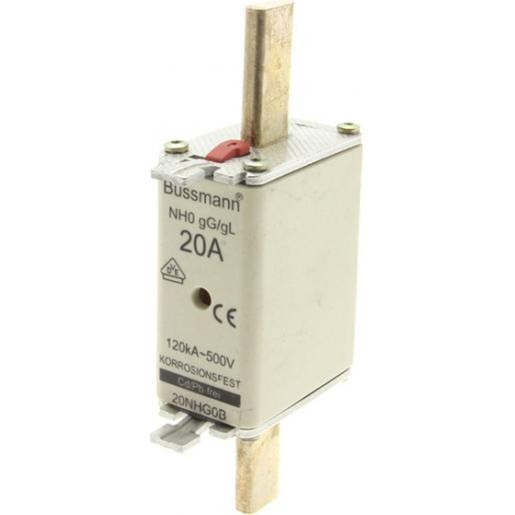 Eaton Bussmann low voltage smeltpatroon (mes) NH0 combikenmelder 20a