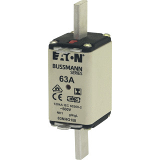 Eaton Bussmann low voltage smeltpatroon (mes) NH1 combikenmelder 63a