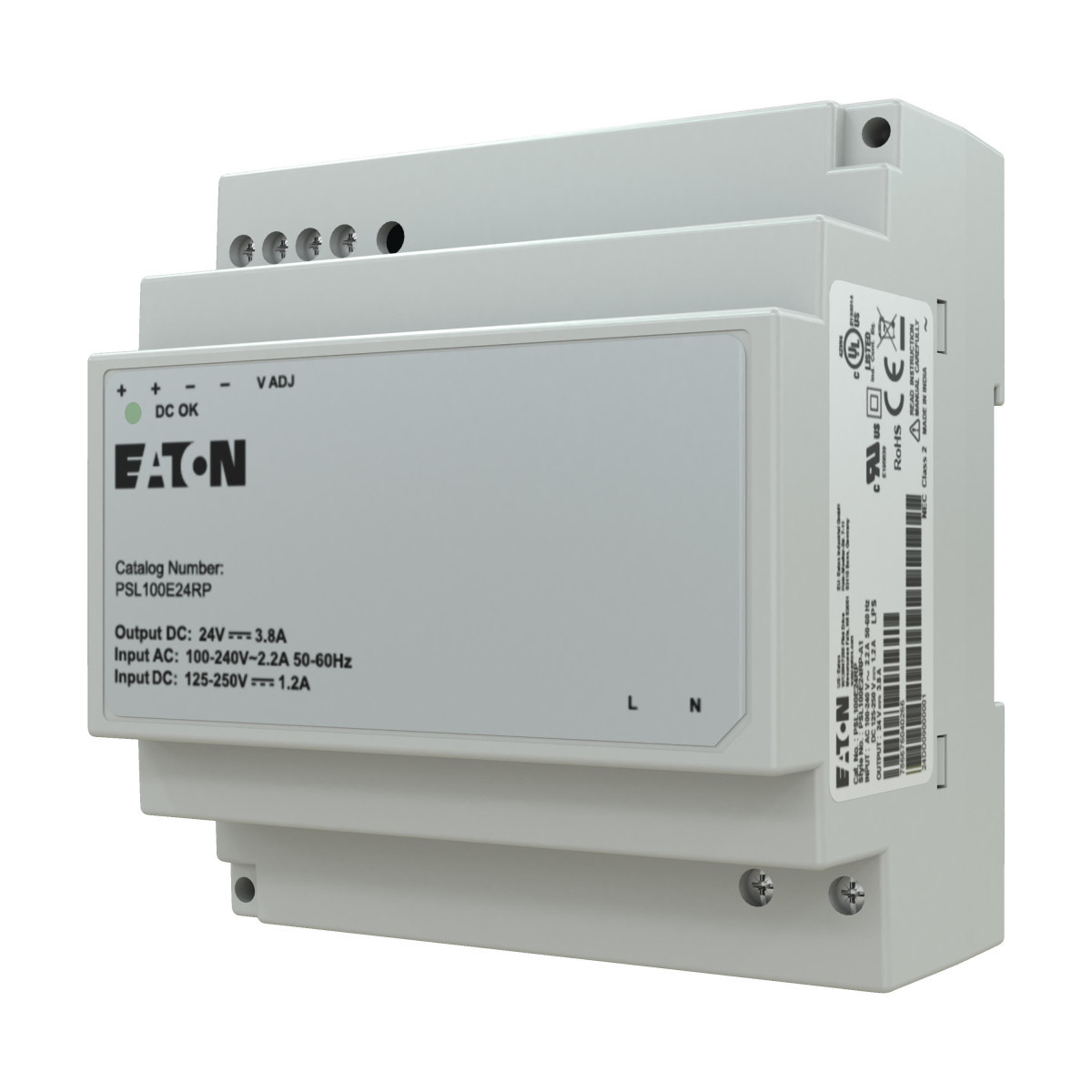 Eaton PSL Voeding Pri. 90 - 264vac, sec. 24VDC, 100W, 3,8a