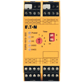 Eaton Nood-stop / hekwerkbewaking / lichtscherm 24VDC 0-300 S.vertraging
