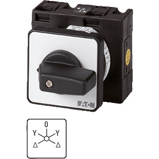 Eaton Omkeer sterdriehoekschakelaar 3P ie=25a FS D-Y-0-Y-D 45GR. vast 48
