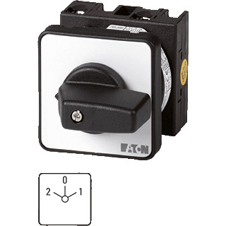Eaton Omkeerschakelaar 3P ie=25a FS 2-0-1 45GR. vast 48x48mm inbouw