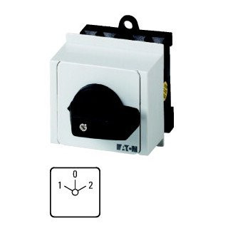 Eaton Omschakelaar 1P ie=12a FS 1-0-2 45GR. vast 45x45mm dra