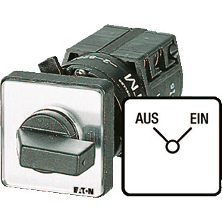 Eaton Omschakelaar 1P iu=10a FS 1-2 90° vast 30x30mm inbouw