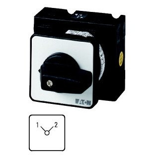 Eaton Omschakelaar 4P ie=25a FS 1-2 90GR. vast 48x48mm inbouw