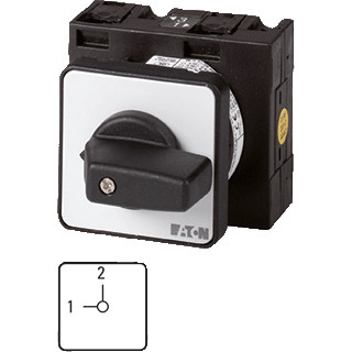 Eaton Omschakelaar contacten: 4 32 A frontplaat: 1-2 90 ° vast inbouw