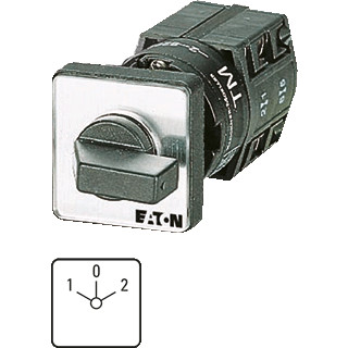 Eaton Omschakelaar contacten: 8 10 A frontplaat: 1-0-2 60 ° vast inbou