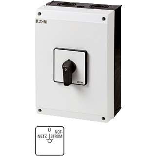 Eaton Omschakelaar,+kast 4P ie=80a FS net-0-noodstroom 45° vast 88x88