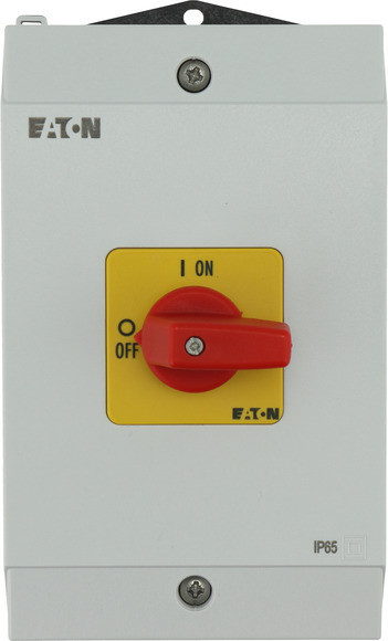 Eaton P lastschakelaar Aan-Uit-schakelaar, 3-polig + N, 40 A, nood-uit-functie, opbouw, hards