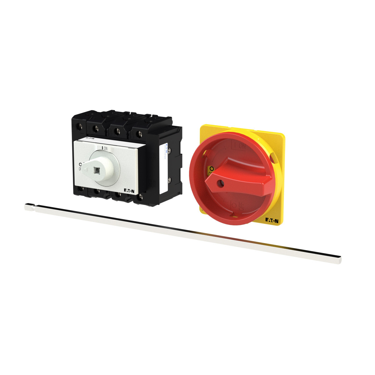 Eaton P lastschakelaar Hoofdschakelaar, 3-polig + 1 no + 1 NC, 80 A, nood-uit-functie, afslui