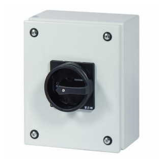 Eaton P lastschakelaar Stalen Behuizing met lastscheider 100a 4P draaigreep zwart vergrendelb