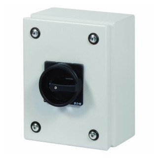 Eaton P lastschakelaar Stalen Behuizing met lastscheider 25a 3P draaigreep zwart vergrendelba