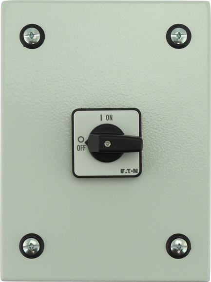 Eaton P lastschakelaar Stalen Behuizing met lastscheider 40a 3P draaigreep zwart