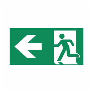 Pictogram (kap) 46000 serie, 60M, iso B, pijl links